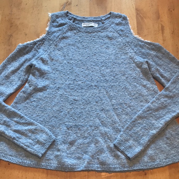 Abercrombie girls cold shoulder sweater - Picture 1 of 4